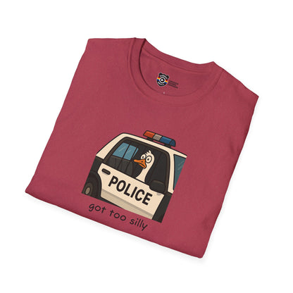 Unisex Softstyle Police Silly T-Shirt - Fun & Quirky Graphic Tee