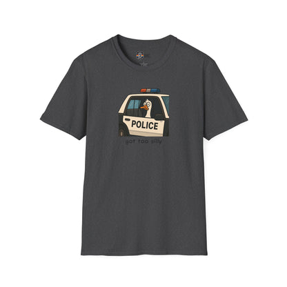 Unisex Softstyle Police Silly T-Shirt - Fun & Quirky Graphic Tee