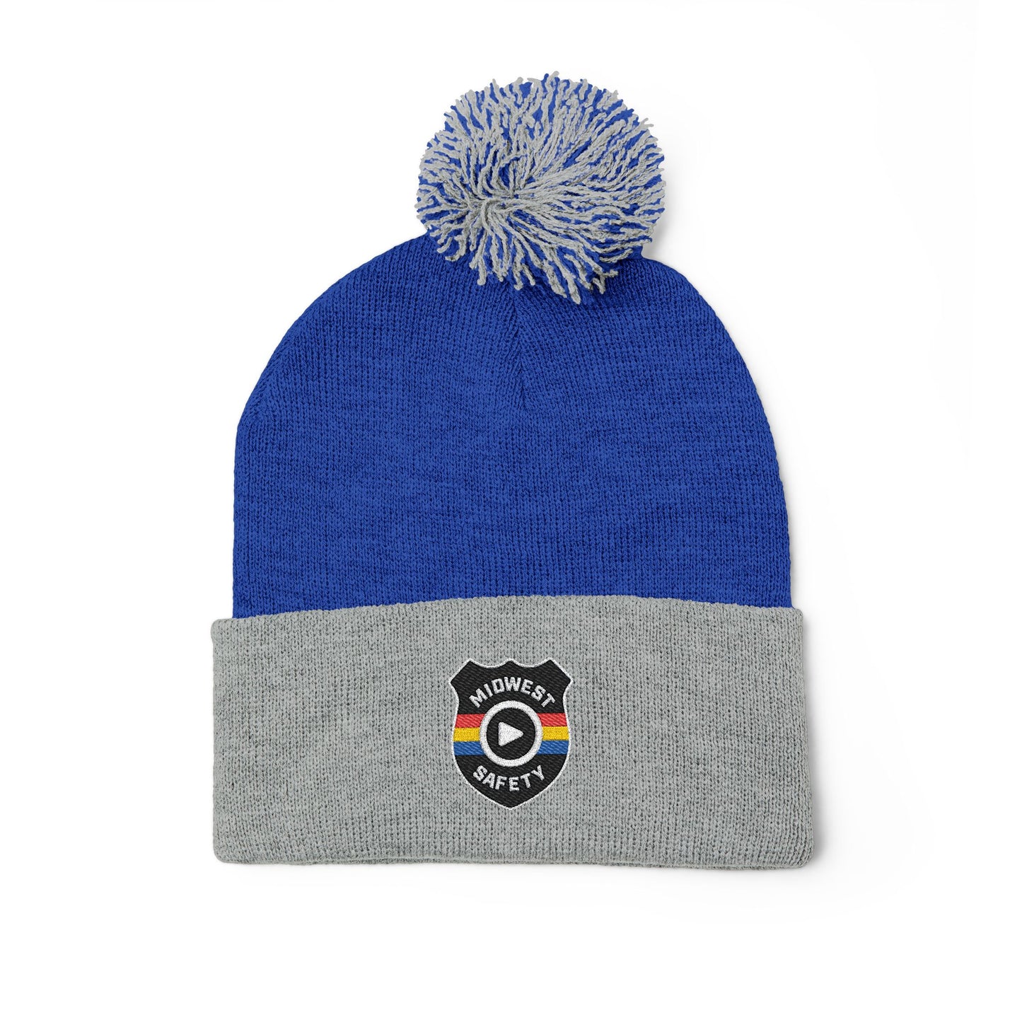 Cozy Pom-Pom Knit Cap - Stylish Winter Beanie, Holiday Gift, Warm Hat for Outdoor Activities, Beanie with Custom Embroidery