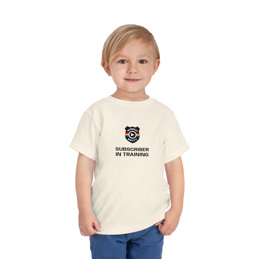 “Subscriber in Training” Adorable Toddler T-Shirt with Funny Design