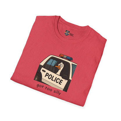 Unisex Softstyle Police Silly T-Shirt - Fun & Quirky Graphic Tee