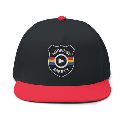 Flat Bill Cap, Baseball Hat (Embroidery)