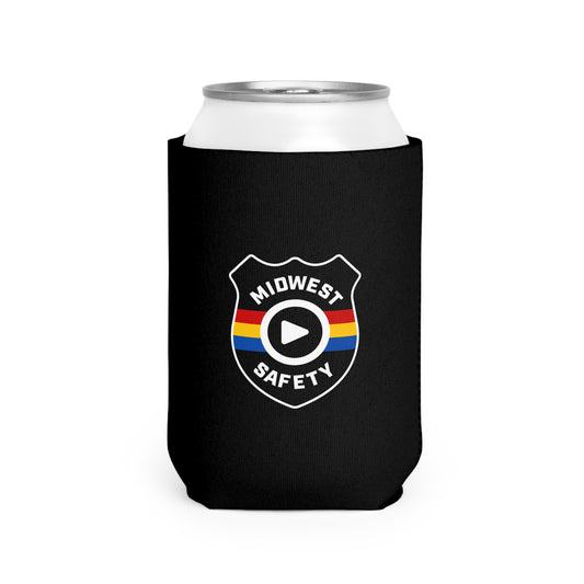 Midwest Safety Can Cooler Sleeve - Black - Perfect for Outdoor Events & Celebrations