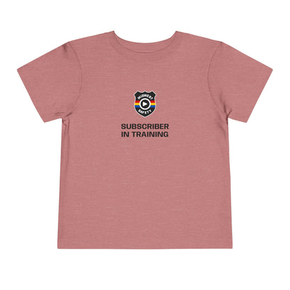 “Subscriber in Training” Adorable Toddler T-Shirt with Funny Design