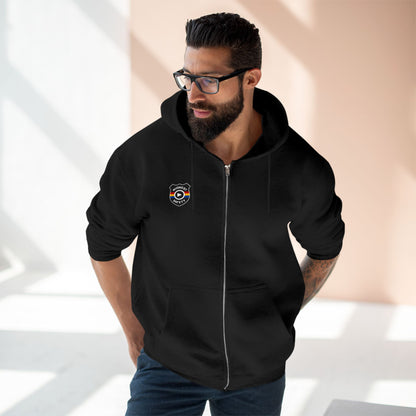 Cozy Unisex Zip Hoodie with Unique Design - Perfect for Casual Wear