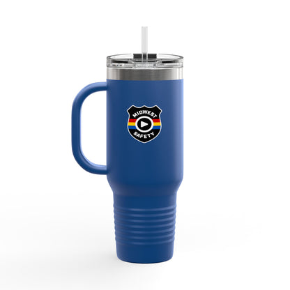 Midwest Safety Insulated Travel Mug - 40oz, Reusable Coffee Cup, Outdoor Adventure Tumbler, Gift for Him/Her, Eco-Friendly Drinkware