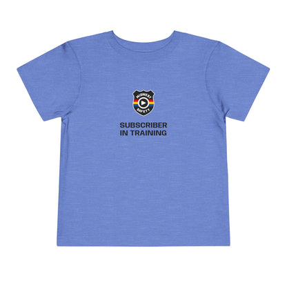 “Subscriber in Training” Adorable Toddler T-Shirt with Funny Design