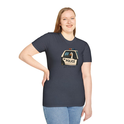 Unisex Softstyle Police Silly T-Shirt - Fun & Quirky Graphic Tee