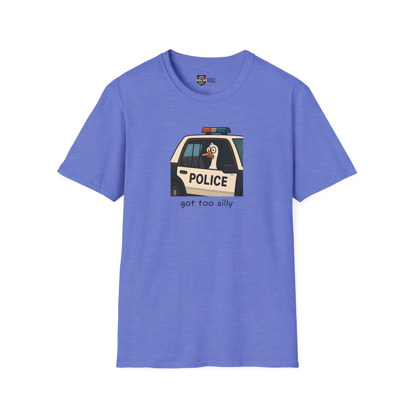 Unisex Softstyle Police Silly T-Shirt - Fun & Quirky Graphic Tee