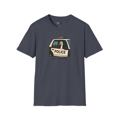 Unisex Softstyle Police Silly T-Shirt - Fun & Quirky Graphic Tee