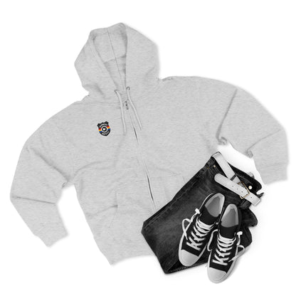 Cozy Unisex Zip Hoodie with Unique Design - Perfect for Casual Wear