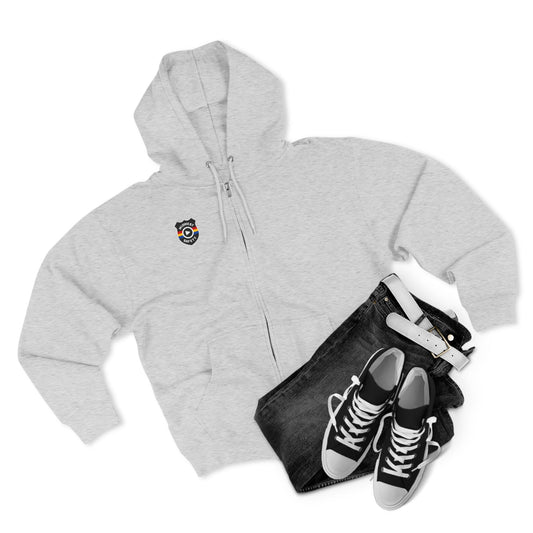 Cozy Unisex Zip Hoodie with Unique Design - Perfect for Casual Wear