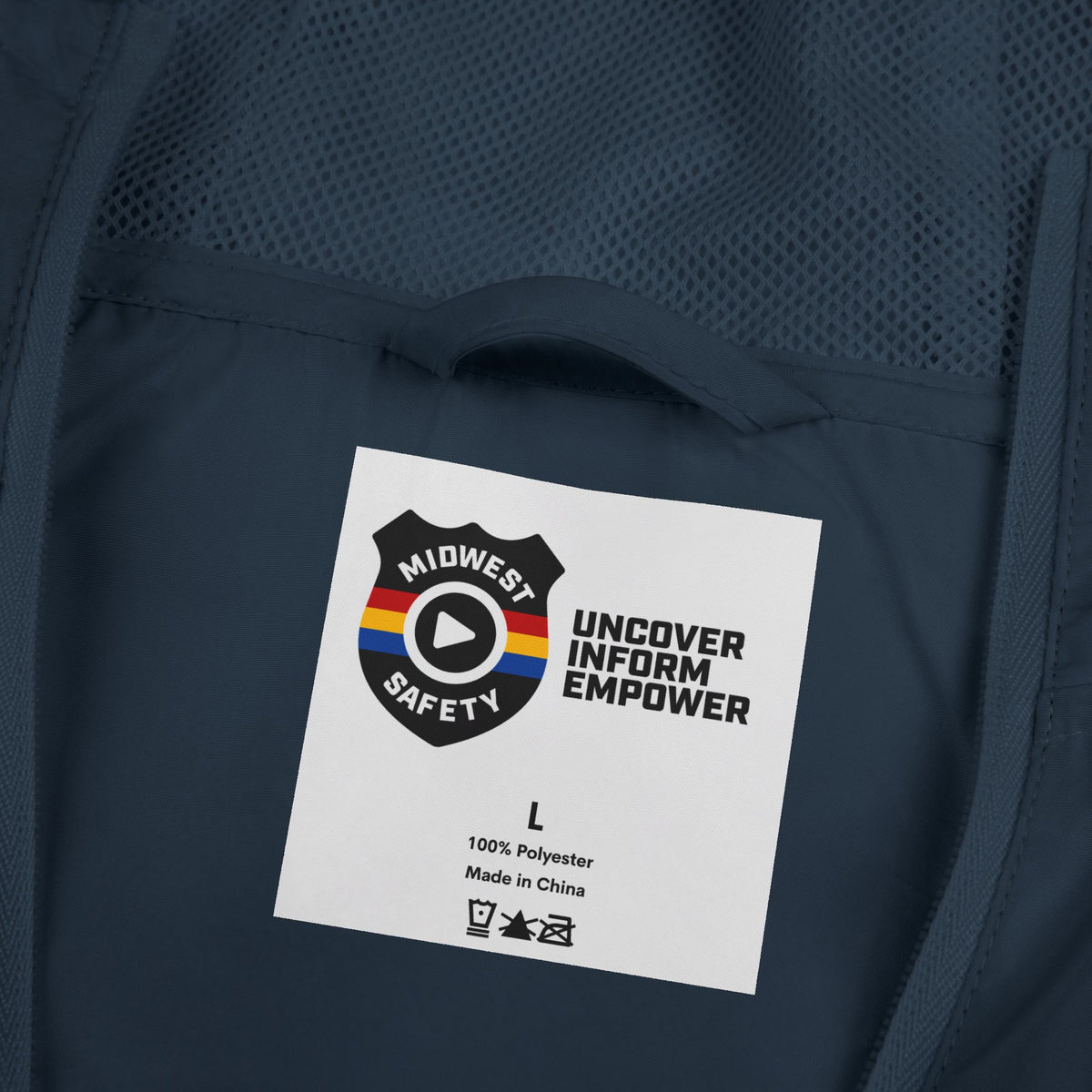 Midwest Safety Logo Windbreaker Jacket — Minimal Full-Zip Hooded Jacket