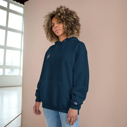 Champion Hoodie - Minimal Chest Patch Logo Pullover