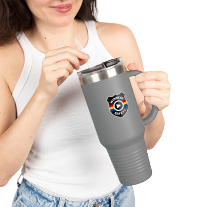 Midwest Safety Insulated Travel Mug - 40oz, Reusable Coffee Cup, Outdoor Adventure Tumbler, Gift for Him/Her, Eco-Friendly Drinkware