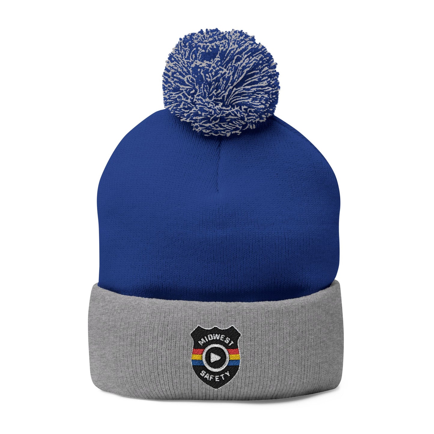 Cozy Pom-Pom Knit Cap - Stylish Winter Beanie, Holiday Gift, Warm Hat for Outdoor Activities, Beanie with Custom Embroidery