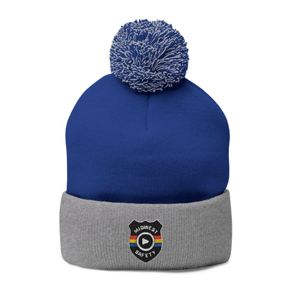 Cozy Pom-Pom Knit Cap - Stylish Winter Beanie, Holiday Gift, Warm Hat for Outdoor Activities, Beanie with Custom Embroidery