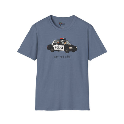 Unisex Softstyle Police Silly T-Shirt - Fun & Quirky Graphic Tee Alternate