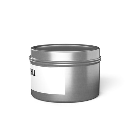 Tin Candle — "Bodycam & Chill", Scented Tin Candle (Midwest Safety Logo Design)