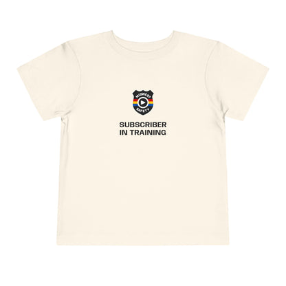 “Subscriber in Training” Adorable Toddler T-Shirt with Funny Design