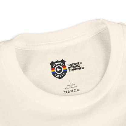 Youth Short Sleeve Tee Funny Police Car, 'Got Too Silly'
