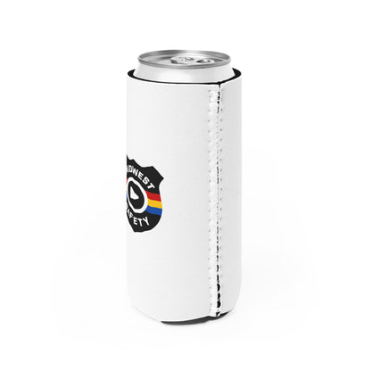 Midwest Safety Slim Can Cooler in White (Double-Sided)