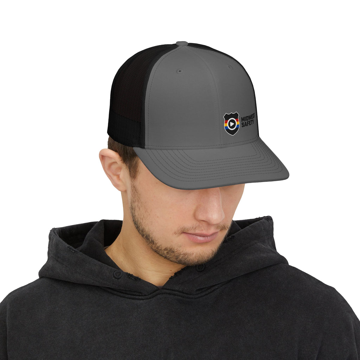 Midwest Safety Logo Snapback Trucker Cap