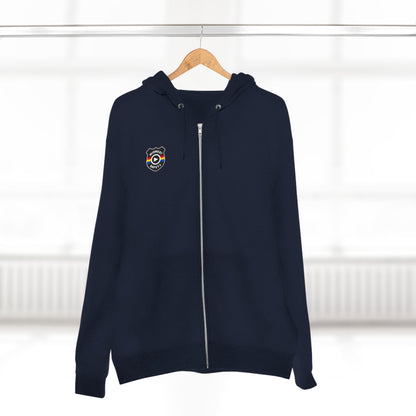 Cozy Unisex Zip Hoodie with Unique Design - Perfect for Casual Wear