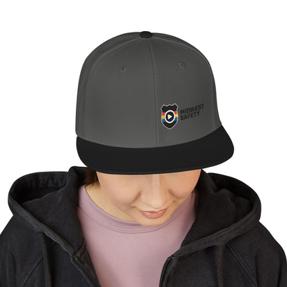 Midwest Safety Snapback Hat, Embroidered Cap, Stylish Men’s/Gifts for Him, Casual Go-to Accessory, Everyday Wear, Cool Streetwear