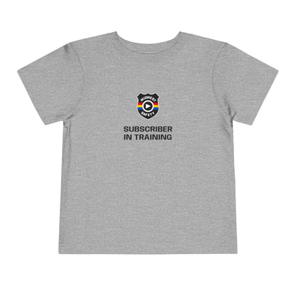 “Subscriber in Training” Adorable Toddler T-Shirt with Funny Design
