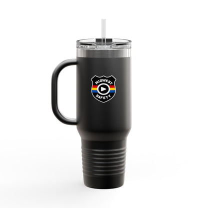 Midwest Safety Insulated Travel Mug - 40oz, Reusable Coffee Cup, Outdoor Adventure Tumbler, Gift for Him/Her, Eco-Friendly Drinkware