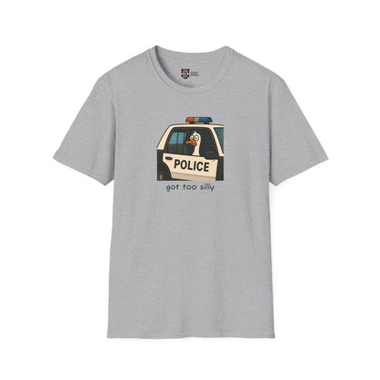 Unisex Softstyle Police Silly T-Shirt - Fun & Quirky Graphic Tee
