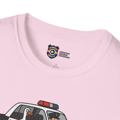 Unisex Softstyle Police Silly T-Shirt - Fun & Quirky Graphic Tee Alternate