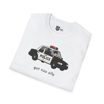 Unisex Softstyle Police Silly T-Shirt - Fun & Quirky Graphic Tee Alternate
