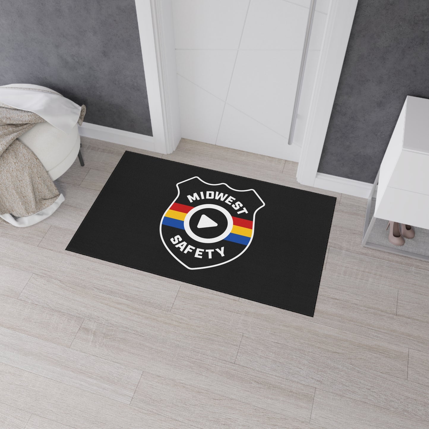 Floor Mat — Midwest Safety Logo Heavy-Duty Welcome Rug