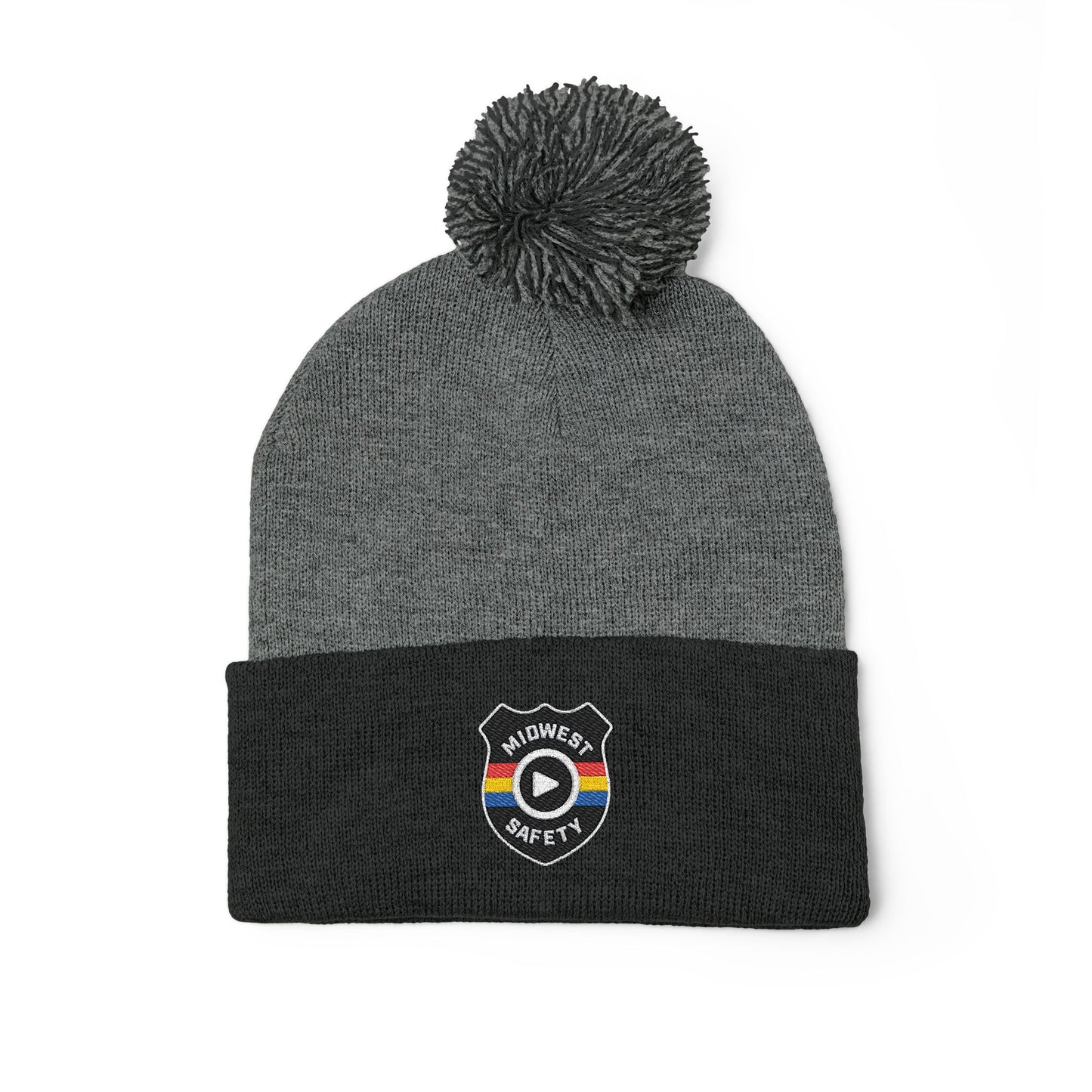 Cozy Pom-Pom Knit Cap - Stylish Winter Beanie, Holiday Gift, Warm Hat for Outdoor Activities, Beanie with Custom Embroidery