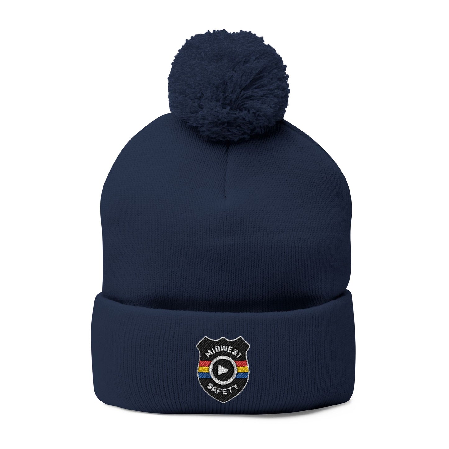 Cozy Pom-Pom Knit Cap - Stylish Winter Beanie, Holiday Gift, Warm Hat for Outdoor Activities, Beanie with Custom Embroidery
