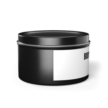 Tin Candle — "Bodycam & Chill", Scented Tin Candle (Midwest Safety Logo Design)