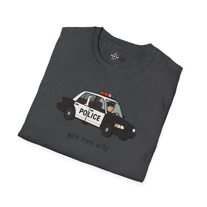 Unisex Softstyle Police Silly T-Shirt - Fun & Quirky Graphic Tee Alternate