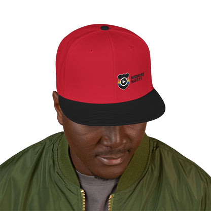 Midwest Safety Snapback Hat, Embroidered Cap, Stylish Men’s/Gifts for Him, Casual Go-to Accessory, Everyday Wear, Cool Streetwear