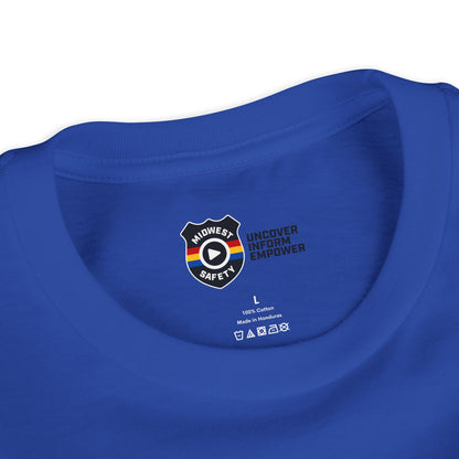 Youth Short Sleeve Tee Funny Police Car, 'Got Too Silly'