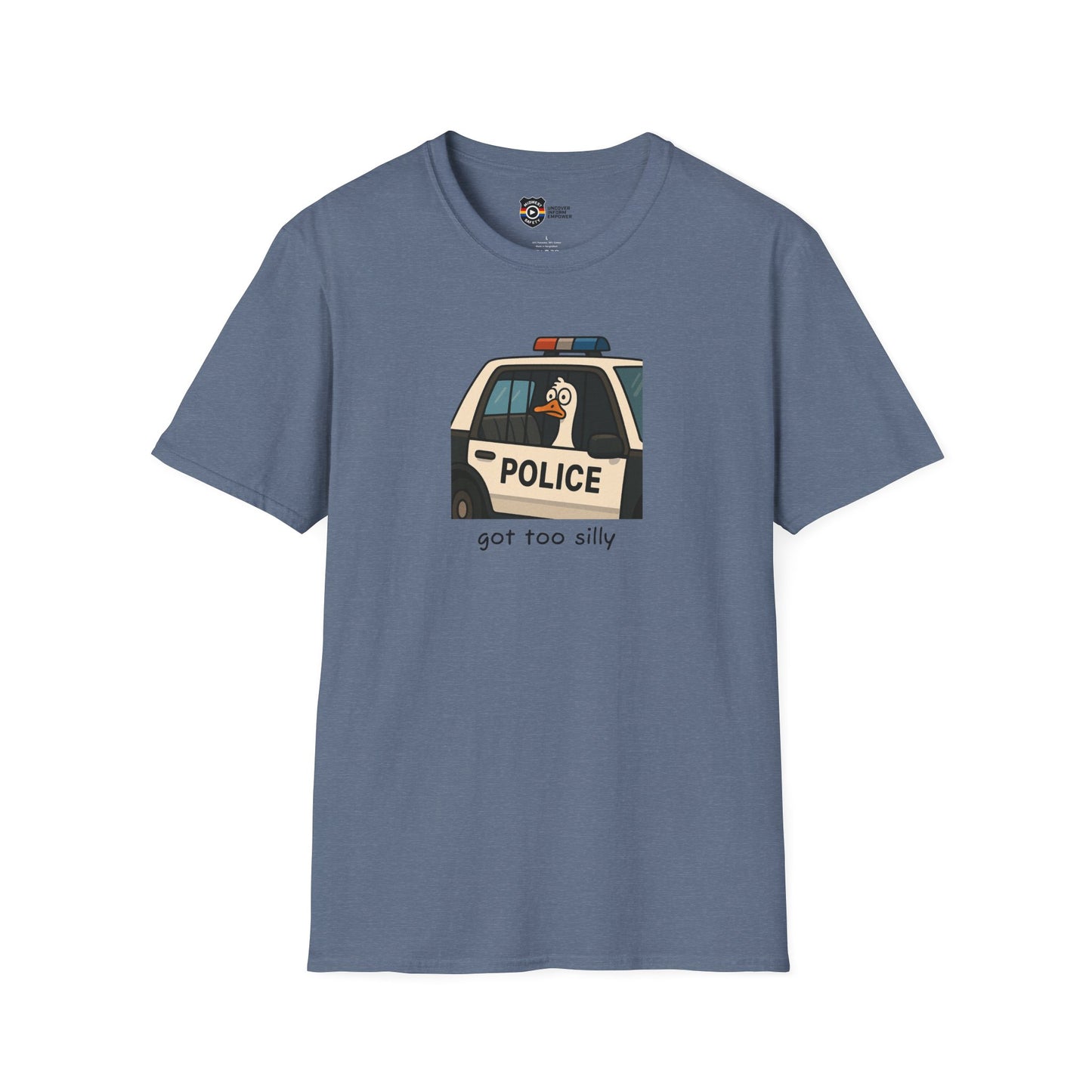 Unisex Softstyle Police Silly T-Shirt - Fun & Quirky Graphic Tee