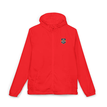 Midwest Safety Logo Windbreaker Jacket — Minimal Full-Zip Hooded Jacket