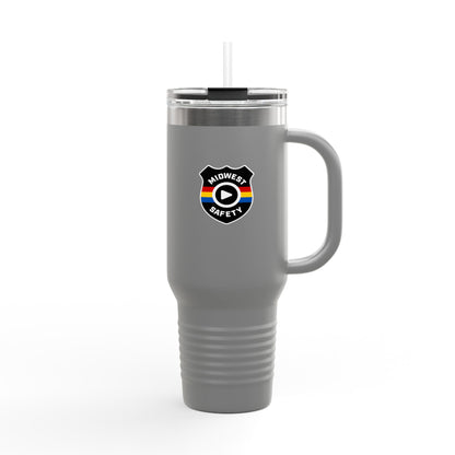 Midwest Safety Insulated Travel Mug - 40oz, Reusable Coffee Cup, Outdoor Adventure Tumbler, Gift for Him/Her, Eco-Friendly Drinkware