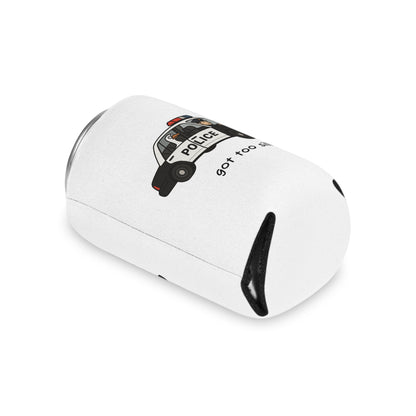 Can Cooler — "Got Too Silly" Police Car Novelty Can Cooler